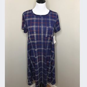 Like new! LuLaRoe plaid Carly